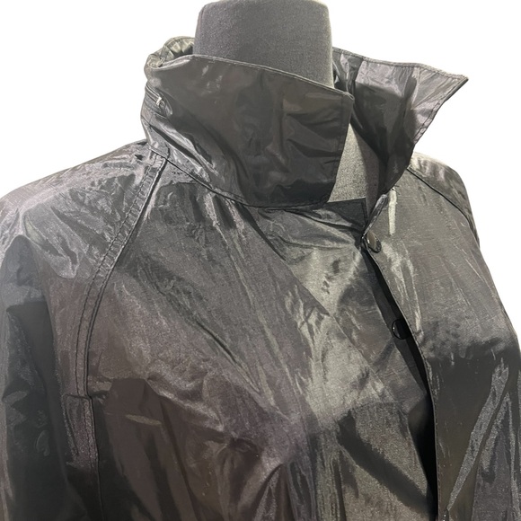 RECLAIMED VINTAGE 100% POLYESTER Maxi Length Raincoat Size M/L VIP Graphic - Picture 10 of 15